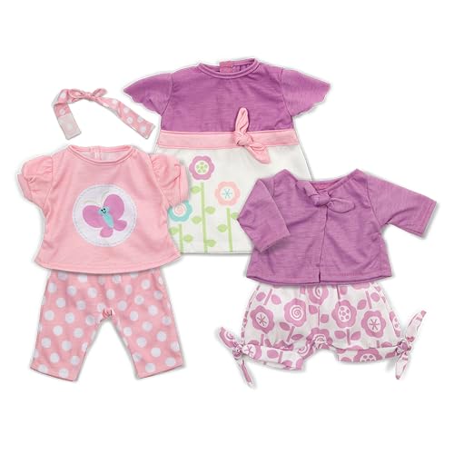 Doll Clothes for 12”-18” Dolls (6 pcs) T408