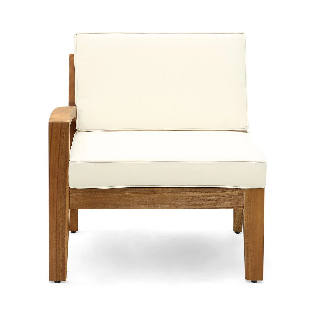 Acacia Wood 5 Seater Sectional Sofa Set U924400