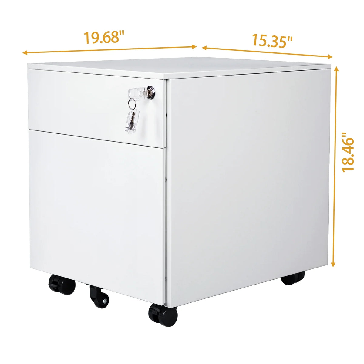 2-Drawer Mobile File Cabinet D371