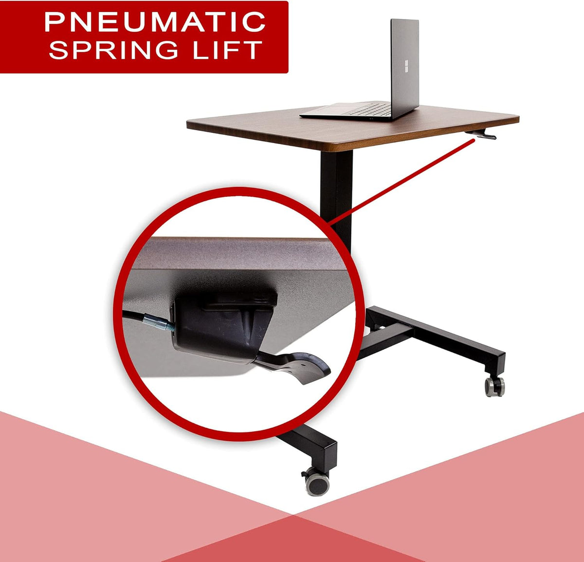 28 Inches Pneumatic Sit to Stand Desk F925450