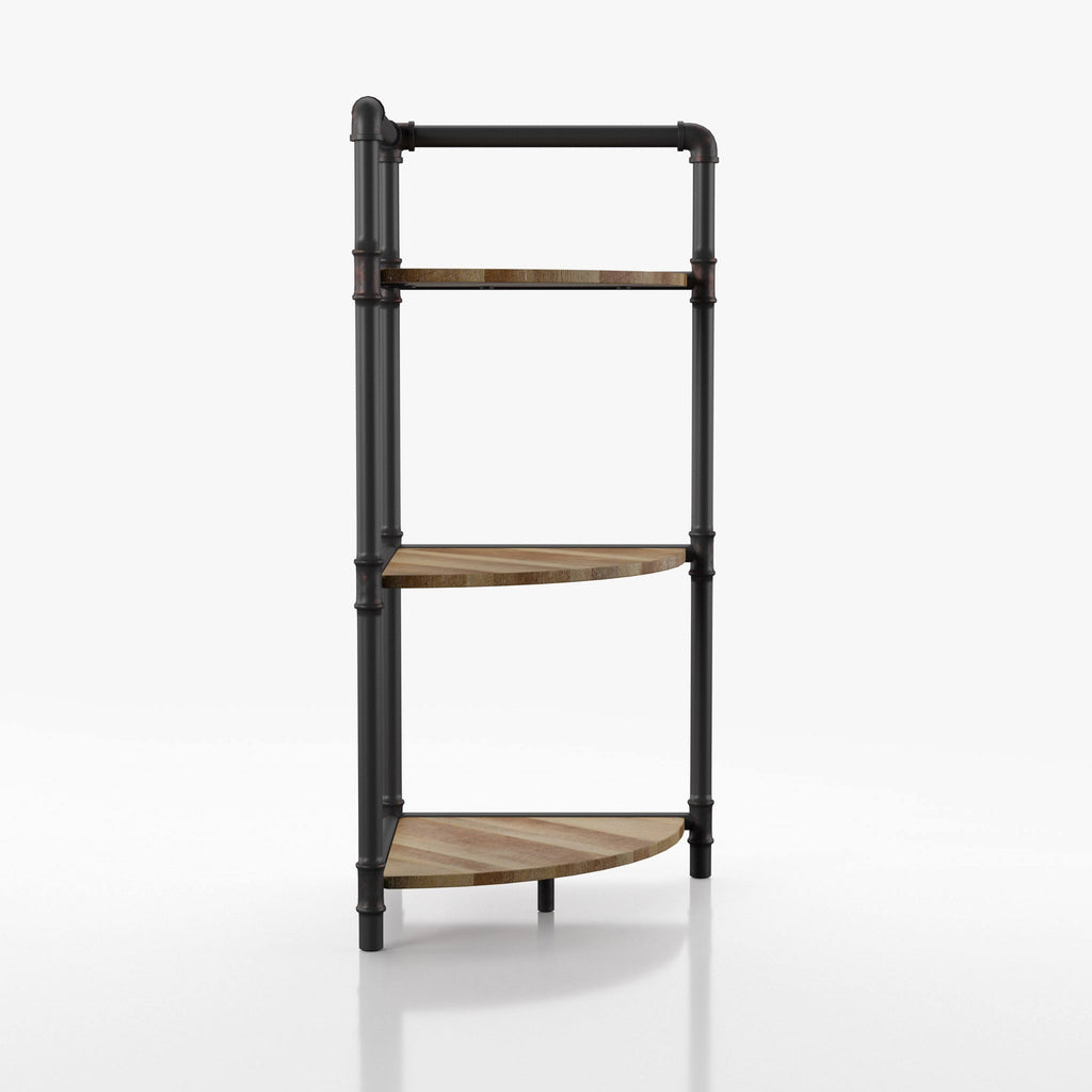 Sand Black 4-Tier Corner Bookcase U112125