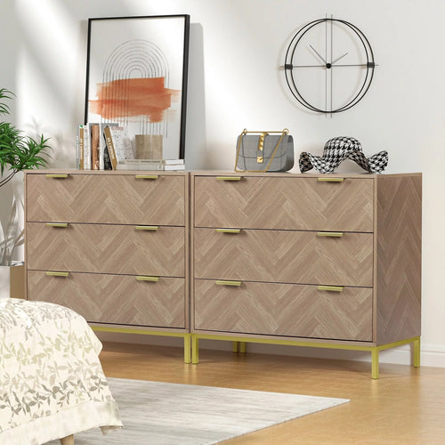 3 Drawer Wooden Dresser K929934