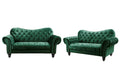Green Velvet Sofa and Loveseat Z703