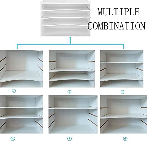 Wood Desktop File Organizer with Adjustable Shelves Z77632
