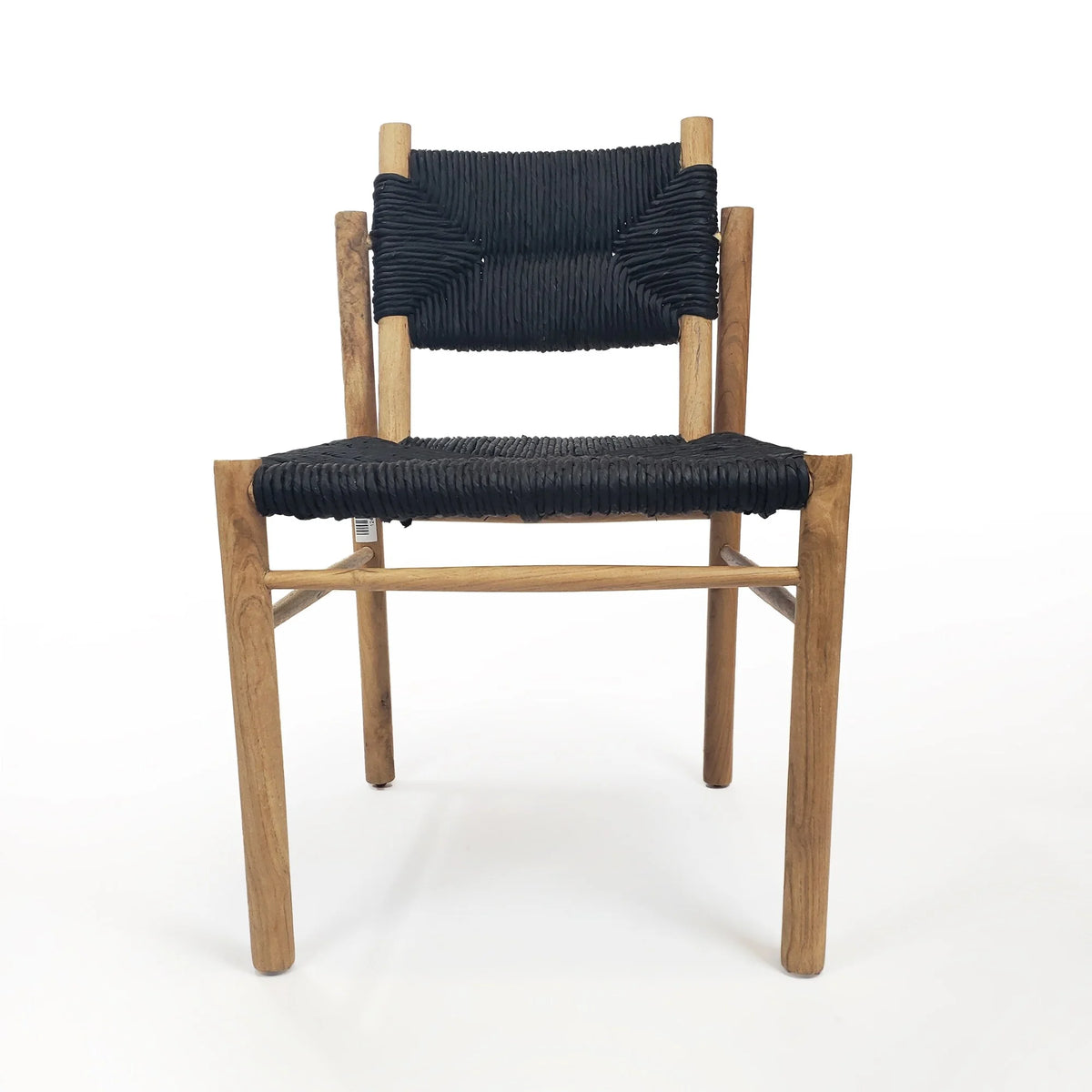 Black Teak Wood Accent Chair S18574