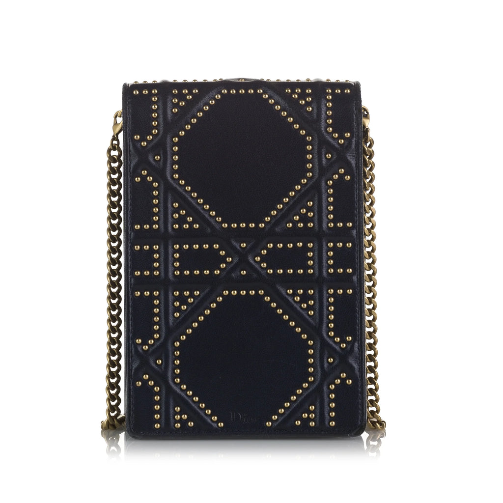 Blue Calf Leather Crossbody Bag Q173