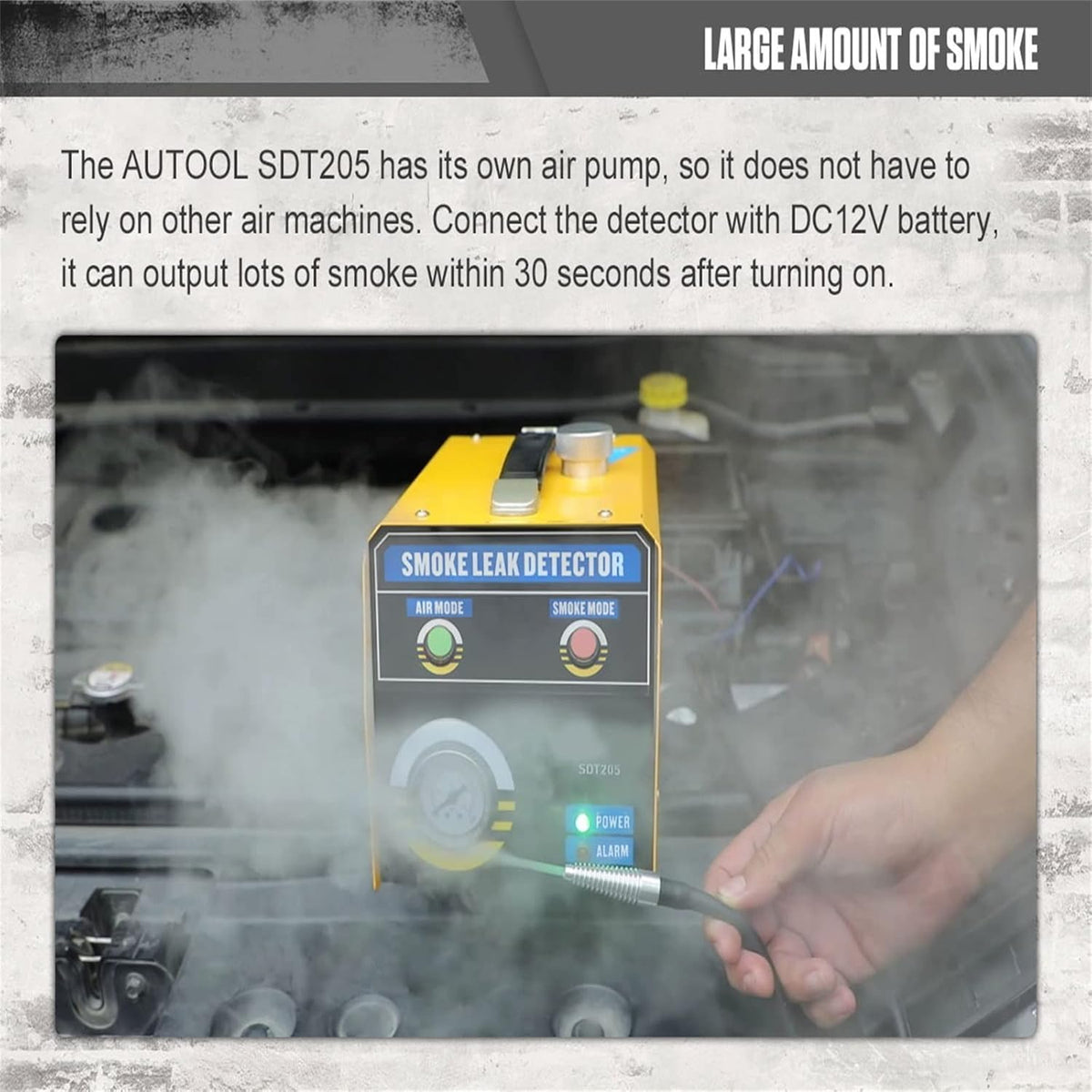 Automotive Smoke Machine EVAP Leak Tester with Pressure Gauge V4643