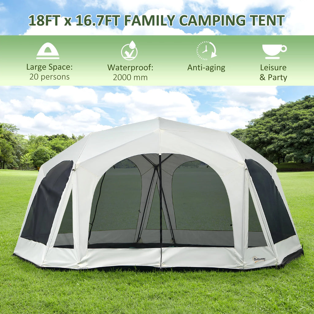 20 Person Camping Tent with 2 Doors P3216