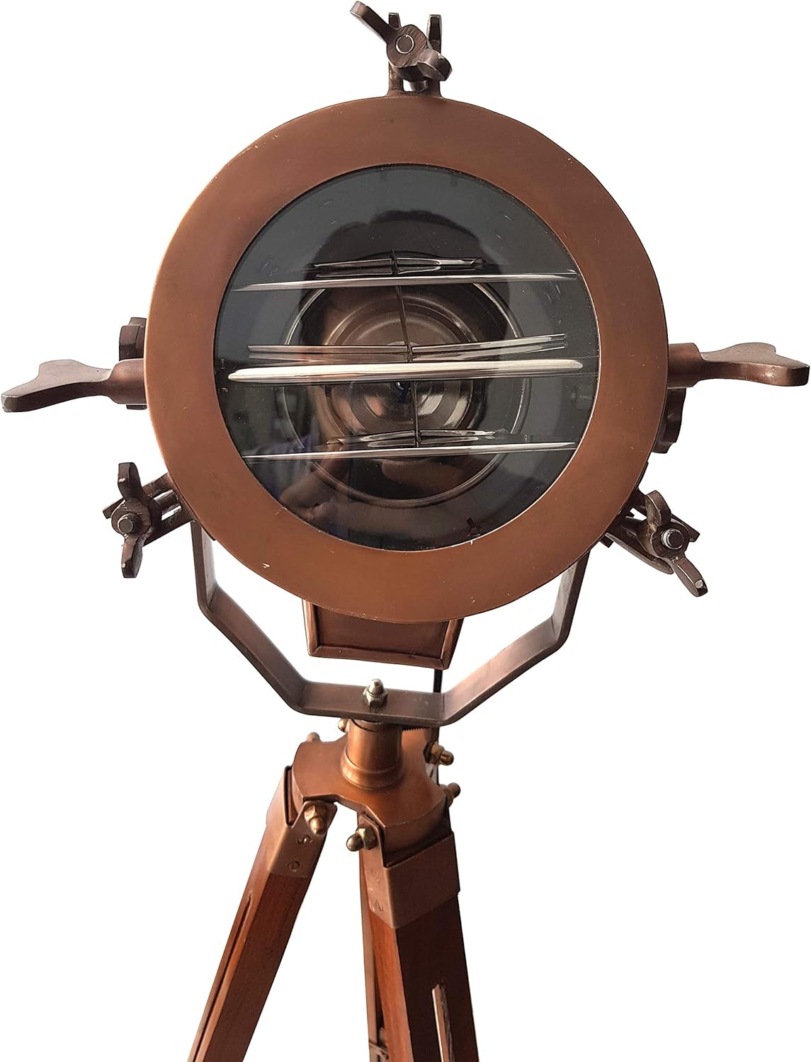 Vintage Nautical Searchlight Tripod Lamp A44189