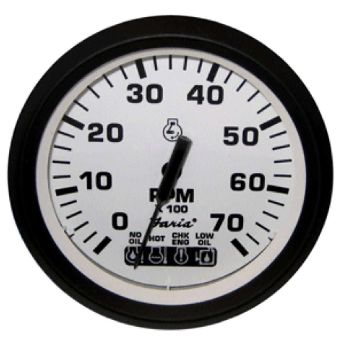 White 4x22 Tachometer with Systemcheck Indicator U3240