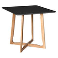Black Square Wood Dining Table D1805