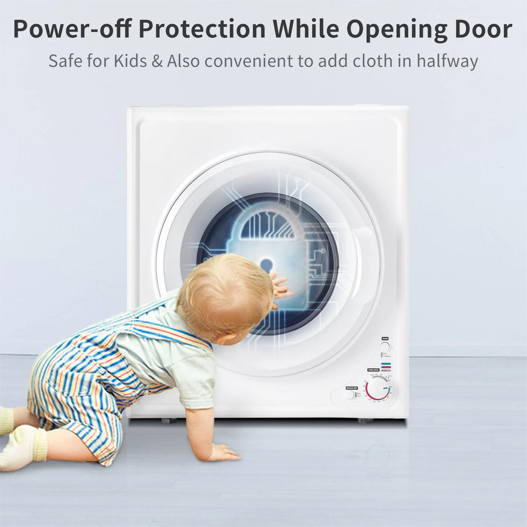 White 2.6 cu ft Portable Laundry Dryer C522