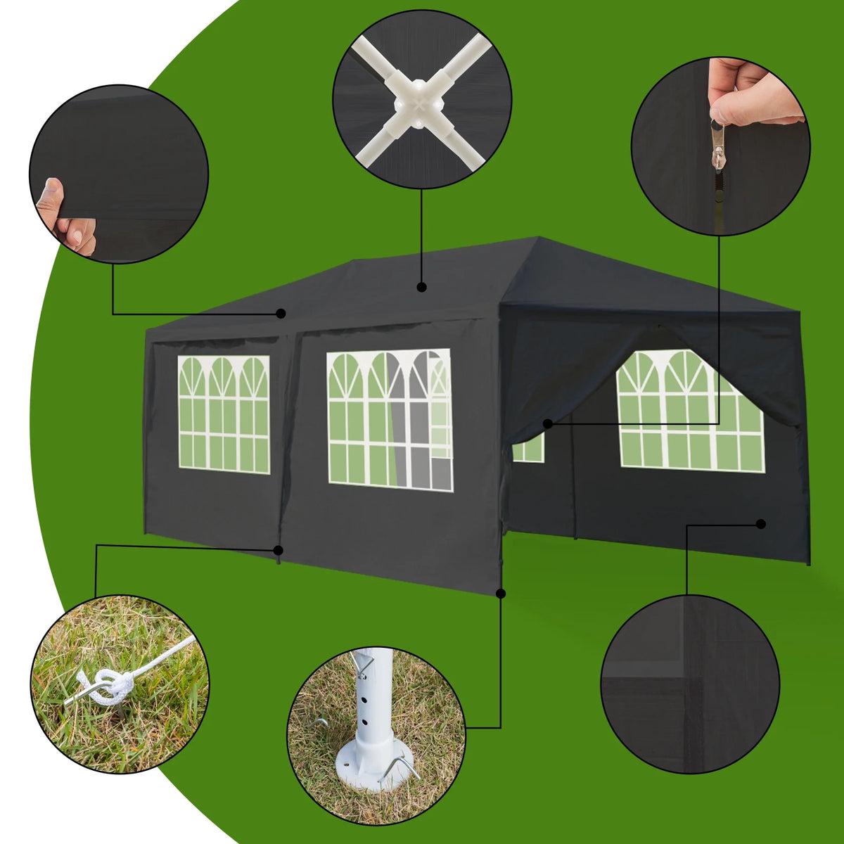 10'x30' 8 Sides Canopy Tent V429729