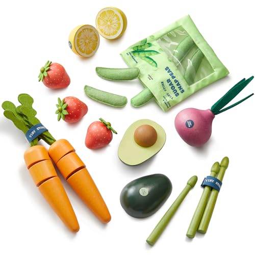 Organic 6PCS Wooden Play Food Set E933281