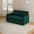 Green Velvet Sofa with Two Pillows E805