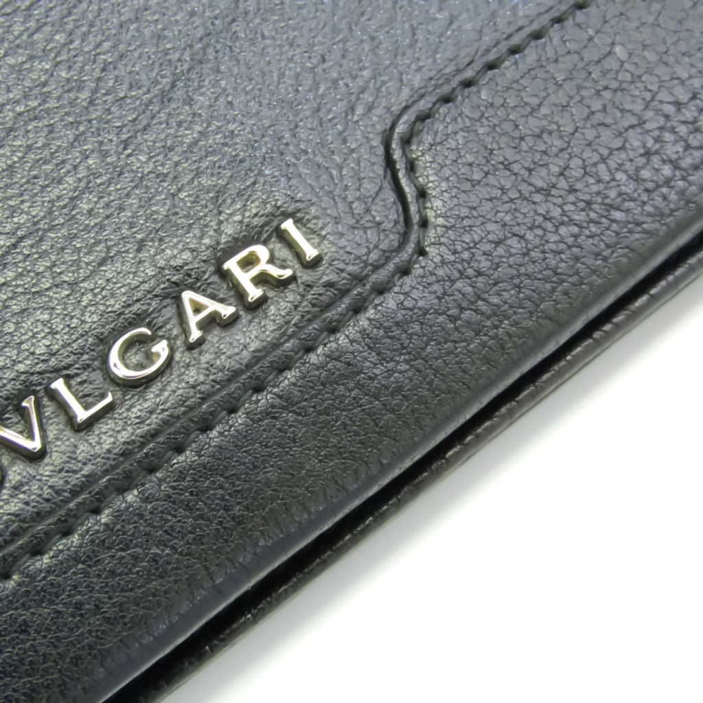 Pre-Owned Black Leather Long Wallet Y9831