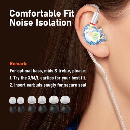 Wired Earbuds with Mic, MMCX to 3.5mm I76022