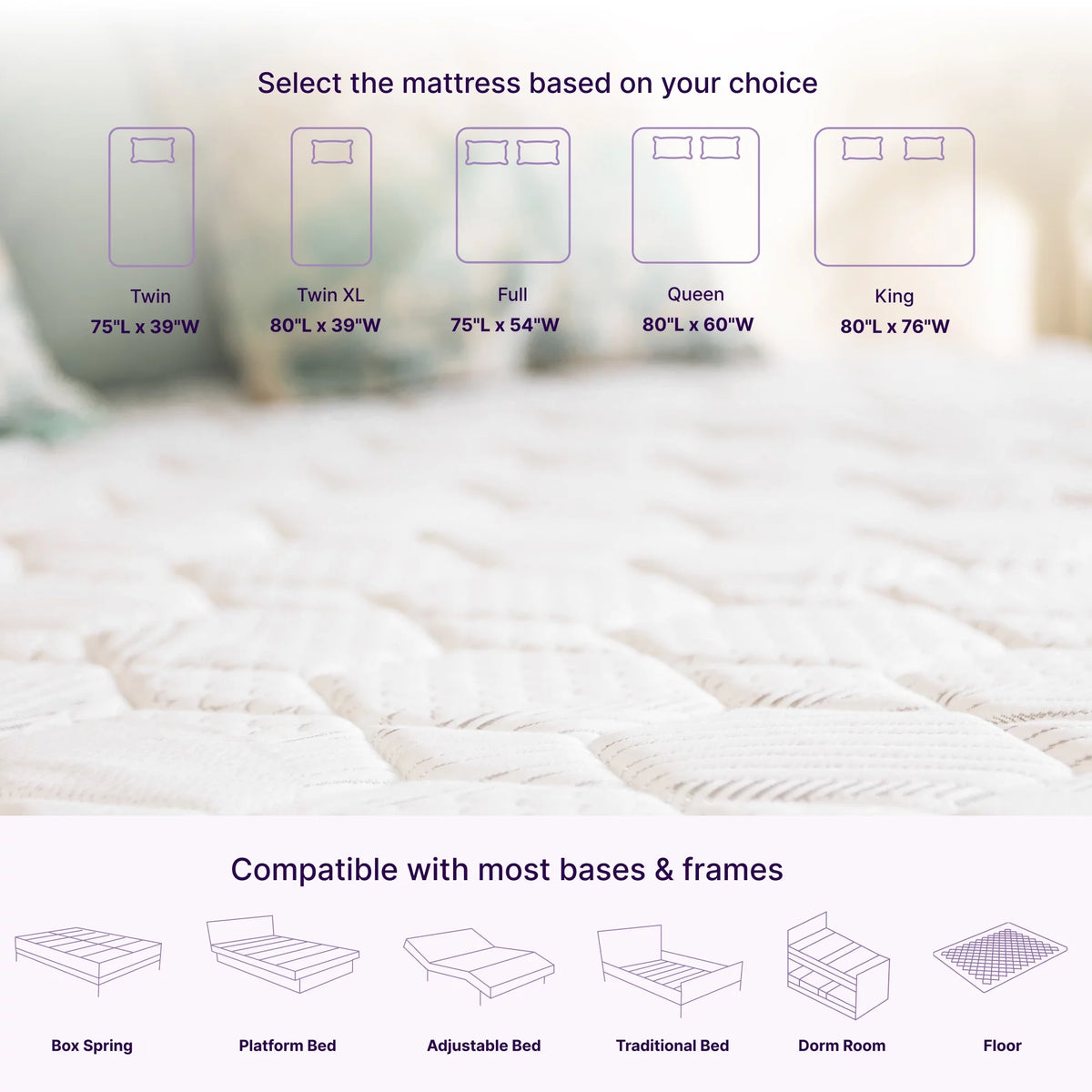 Queen Size Hybrid Memory Foam Pocket Spring Mattress D79251