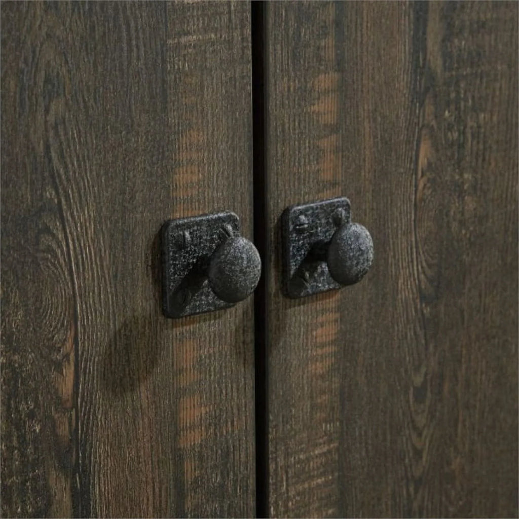 Engineered Wood Library Hutch in Carbon Oak Finish L1213