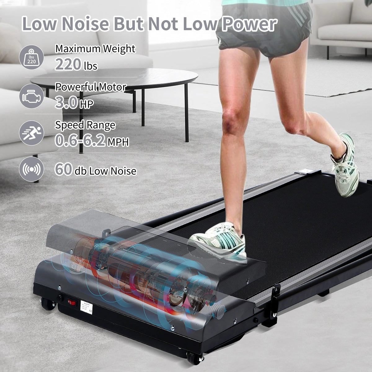 Portable Foldable Walking Treadmill with LED Display M662446