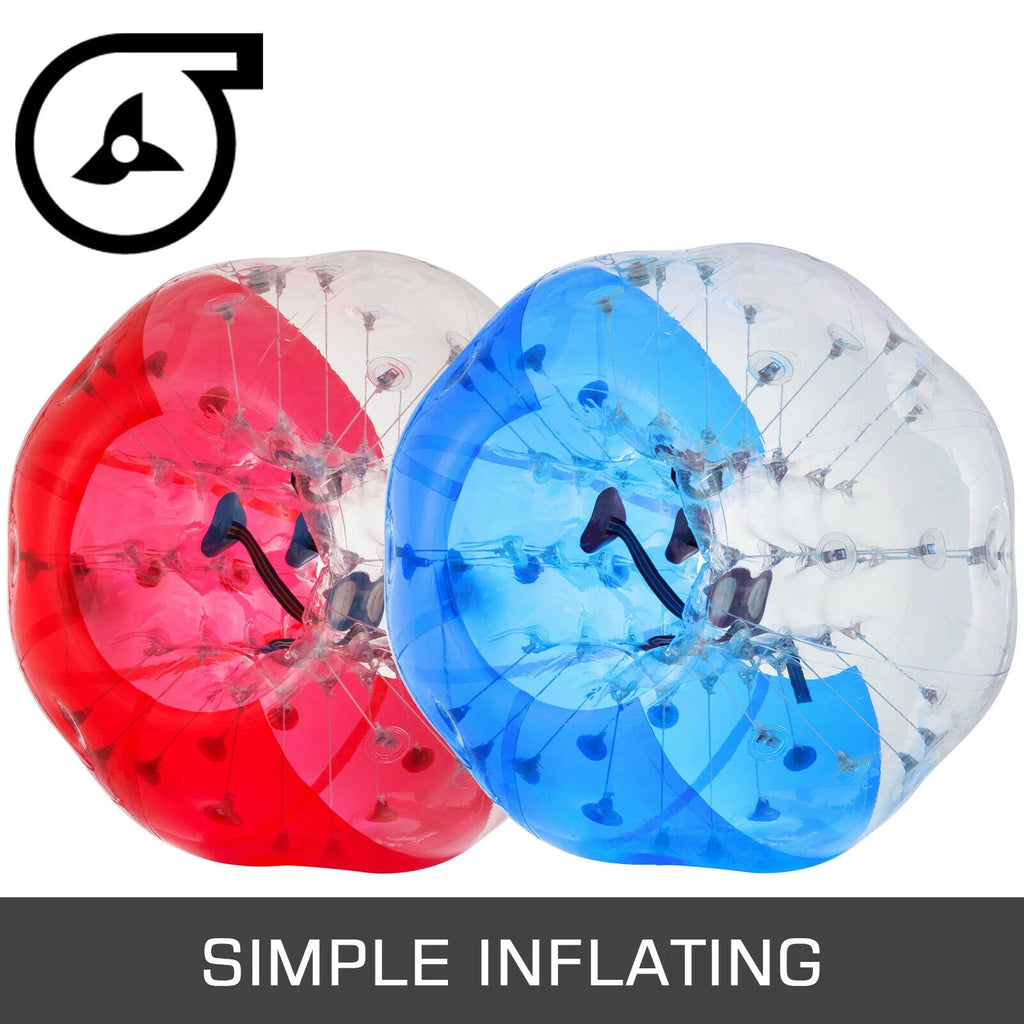 2PC Inflatable Bumper Balls 5 ft Diameter Red & Blue D540960