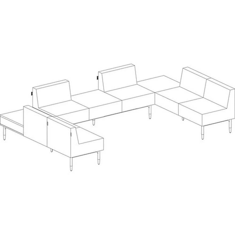 Single Seat Sofa Polyurethane Black B472