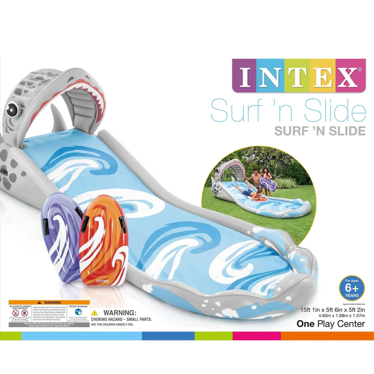Inflatable Backyard Water Slide with Electric Air Pump L23312