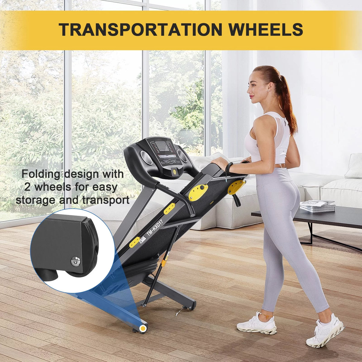 Incline Electric Treadmill 220lbs Max Weight G993341