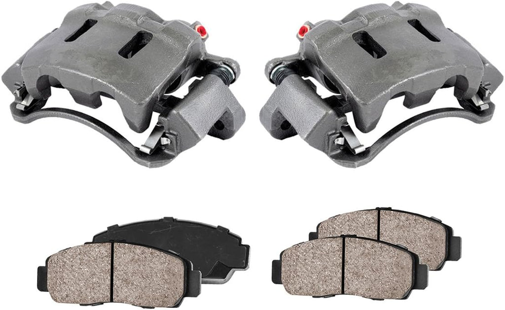 Front Loaded OE Caliper Assembly Set + Ceramic Brake Pads F47455
