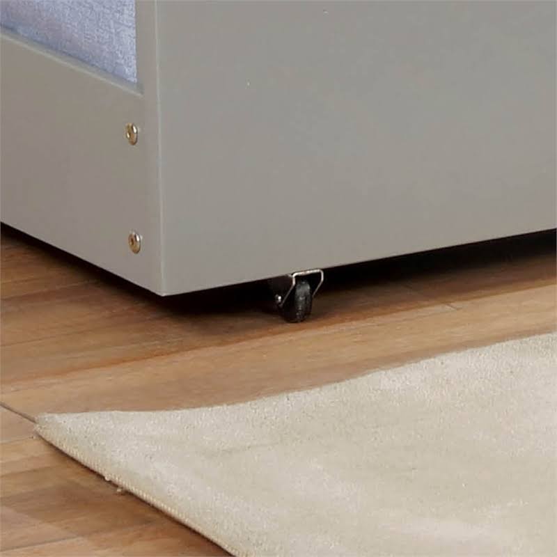Gray Wood Twin Trundle Q58831
