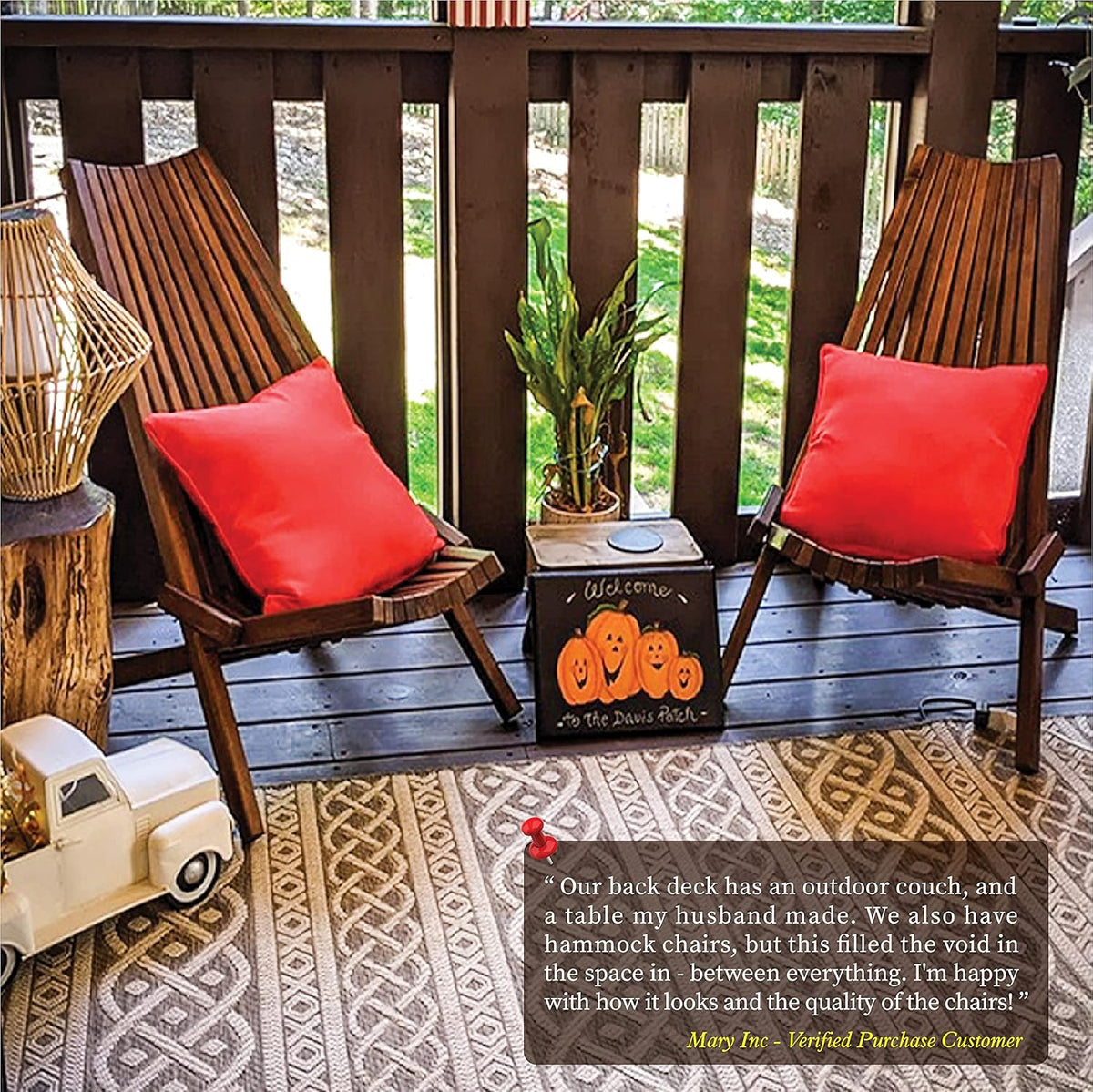 Folding Acacia Wood Outdoor Chair U894