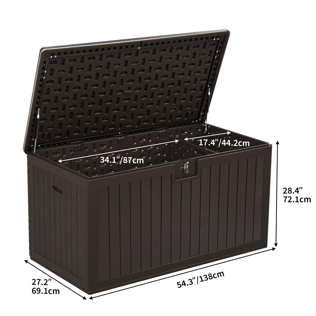 150 Gallon Waterproof Lockable Deck Box F4175