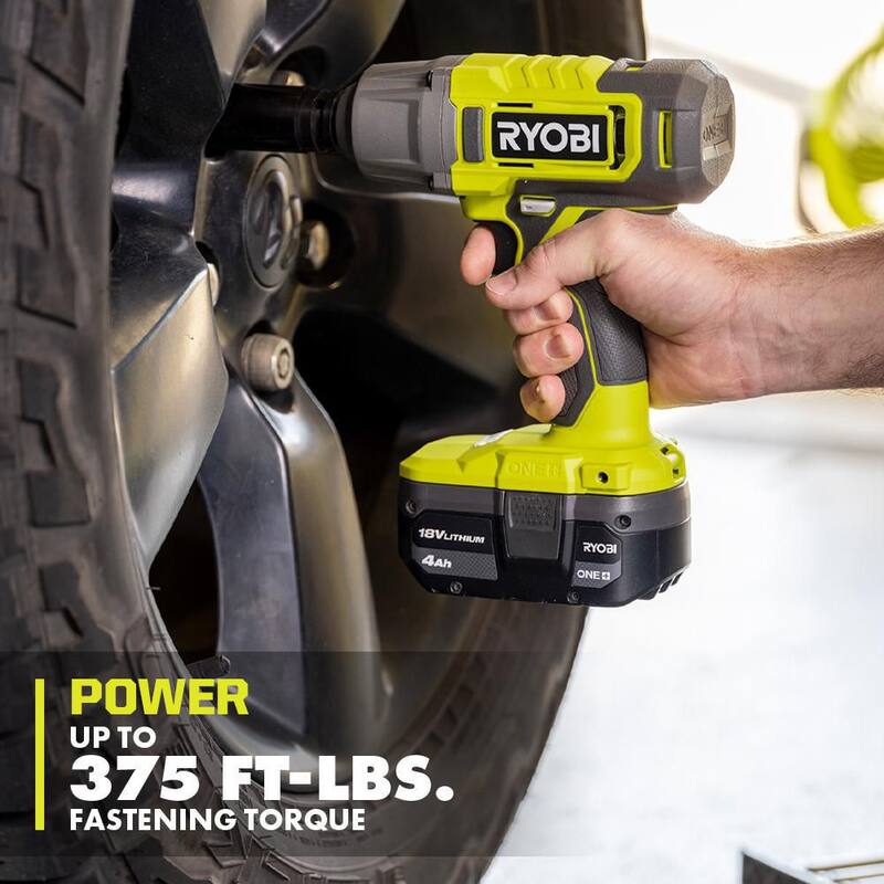 18V Cordless 1/2 in. Impact Wrench Kit with Battery and Charger H261