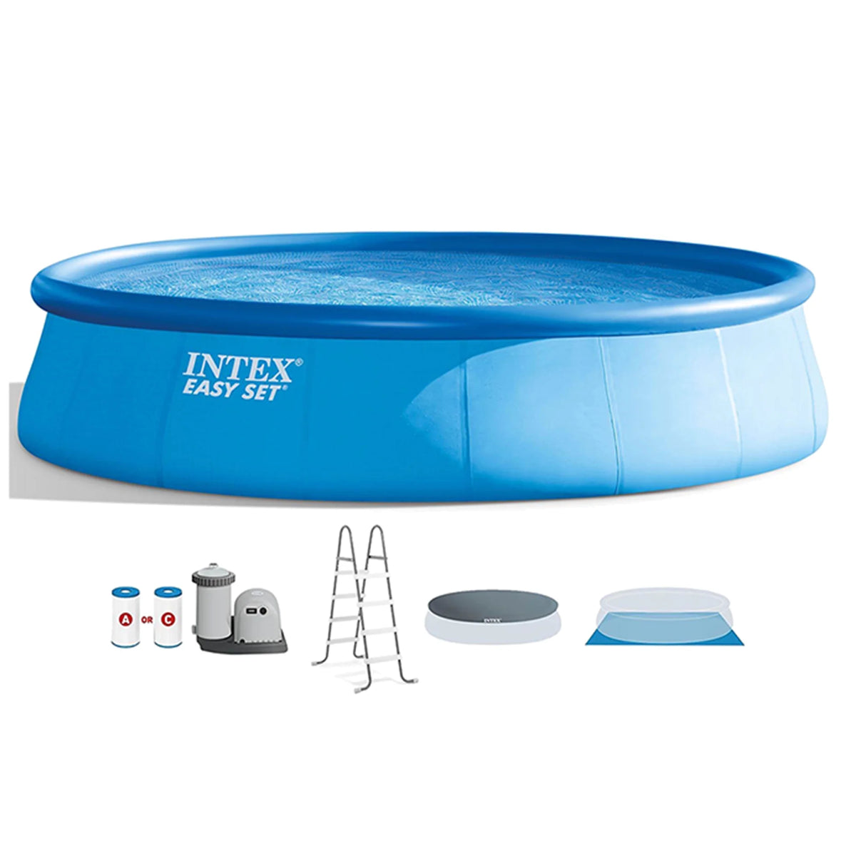 18'x48 Inflatable Pool with Pump, Ladder & Maintenance Kit S16008