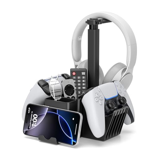 Controller Holder with Headphone Stand and Phone Holder D778
