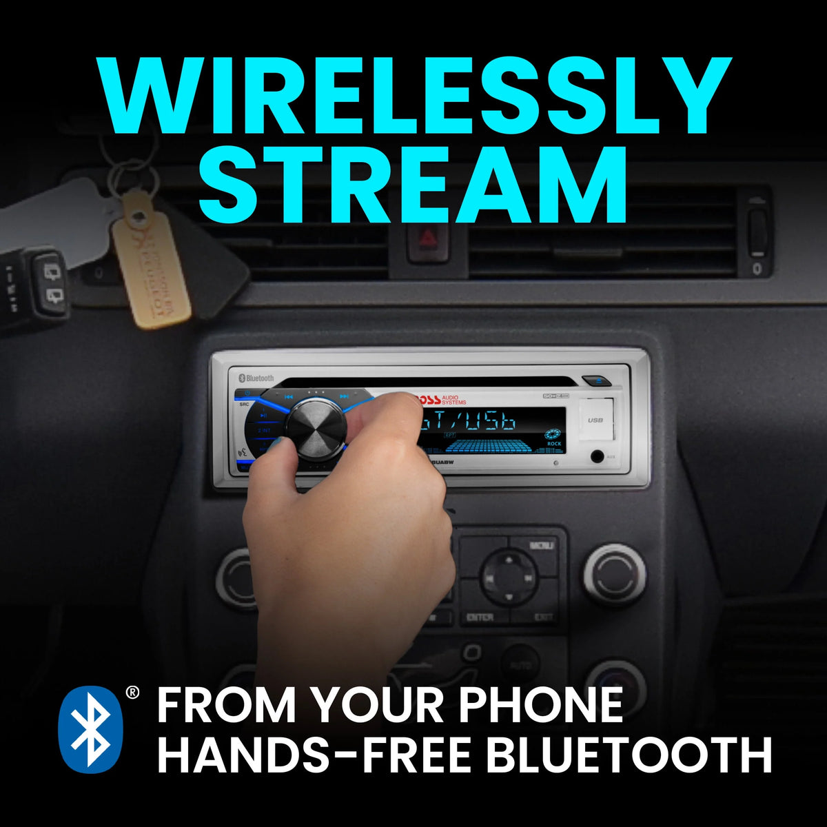 Marine Receiver and 6.5 Inch Full Range Speakers V938078