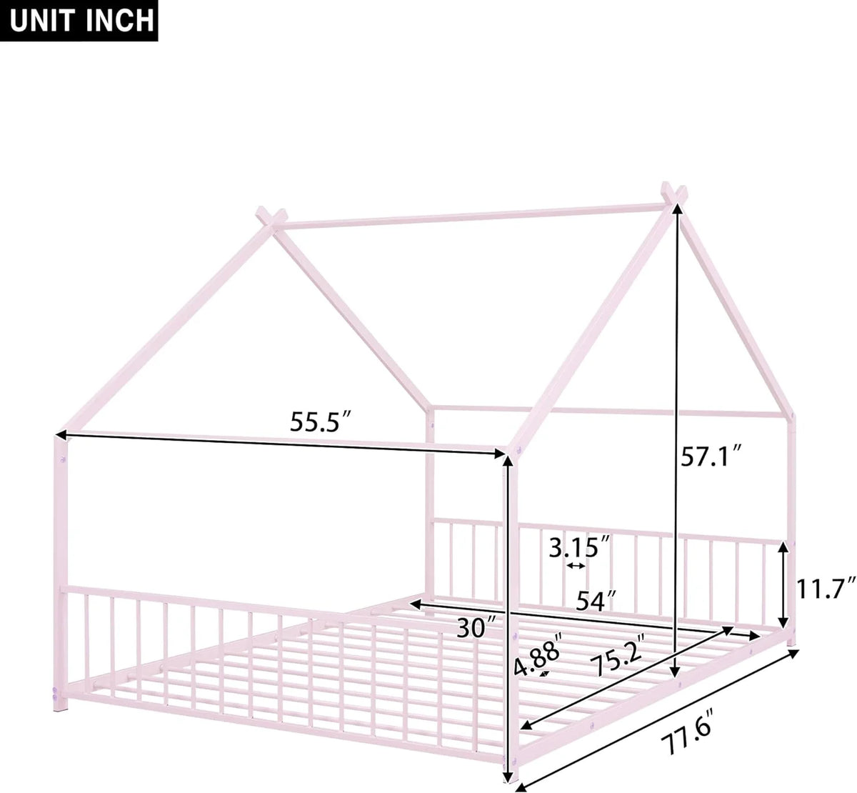 Full Size Meal House Bed T9665