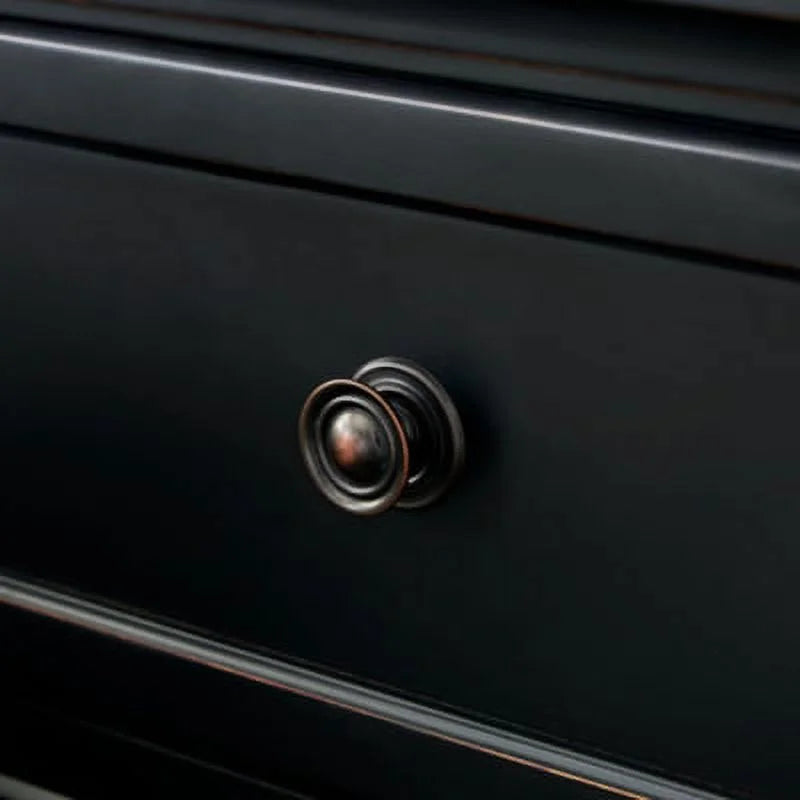Black 2 Drawer Nightstand X18173