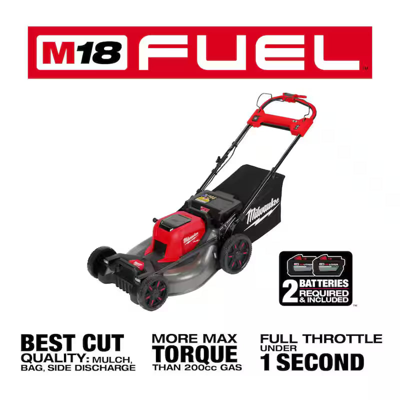 Brushless 21 in. Self-Propelled Mower with String Trimmer, Blower, Hedger, Chainsaw J761942