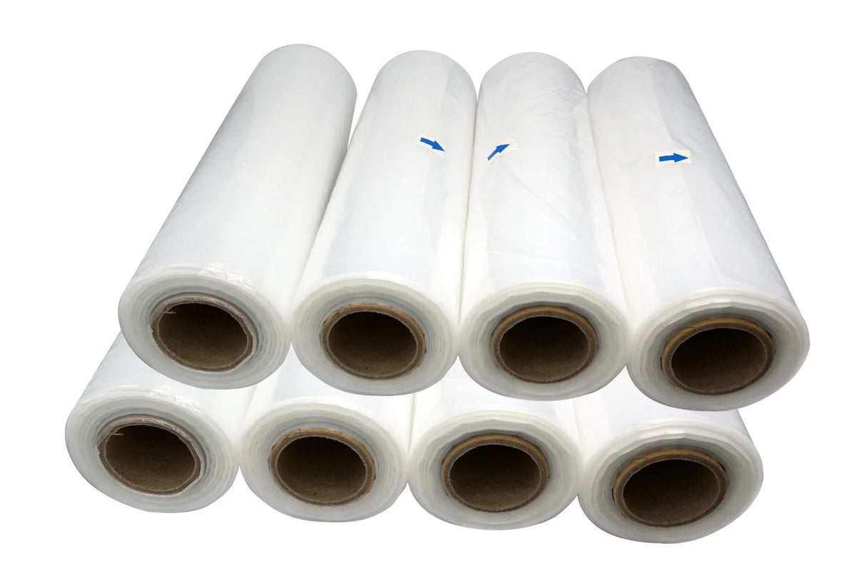 11" x 19" Clear LDPE Flat Poly Bag Roll 1.25 mil 8 Roll Q55301