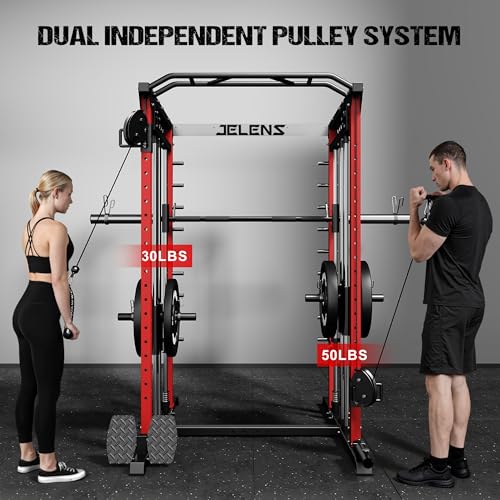 Multi-Function Power Cage with Dual Pulley Cable Crossover System Q904