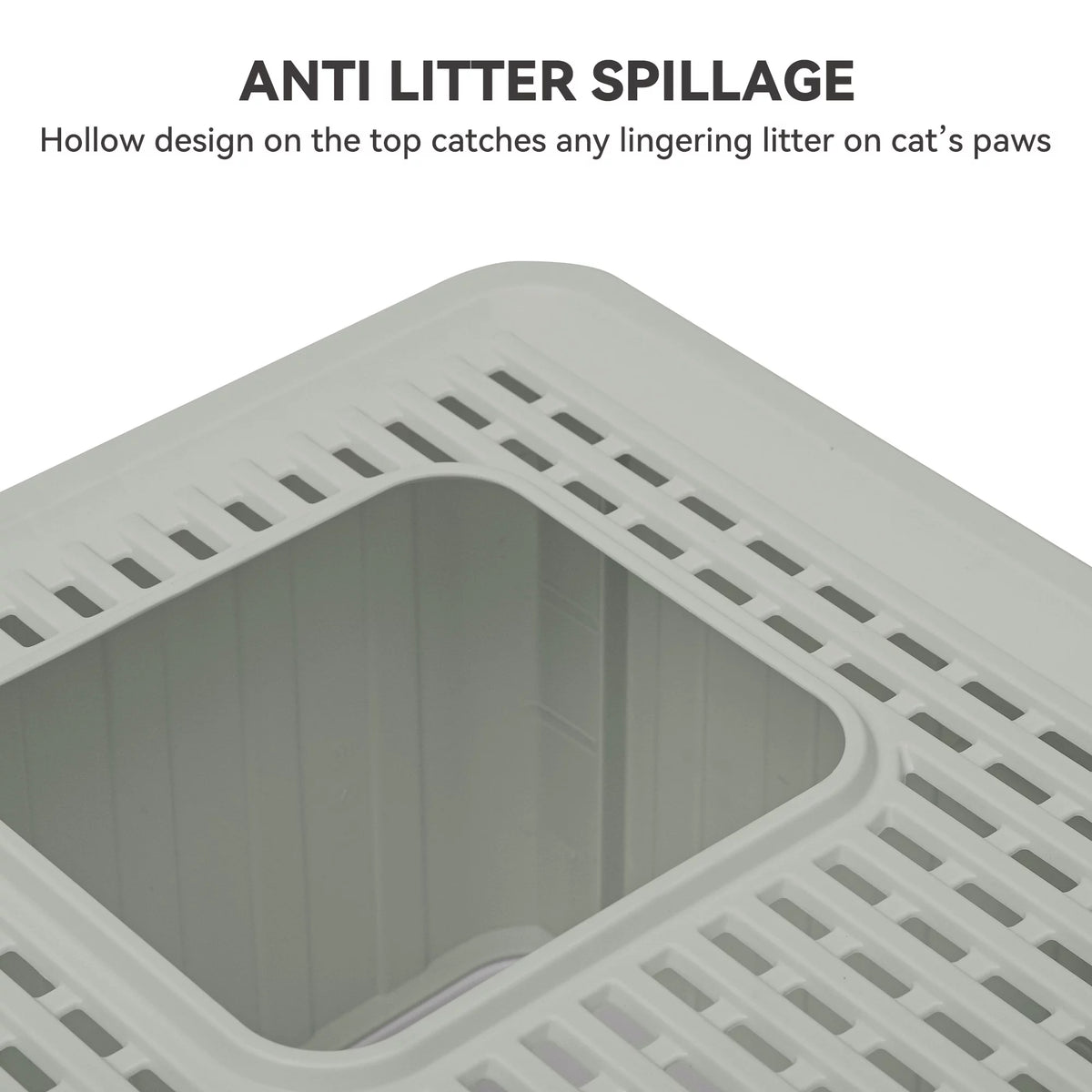 Large Enclosed Cat Litter Box with Cushion & Litter Scoop V2149