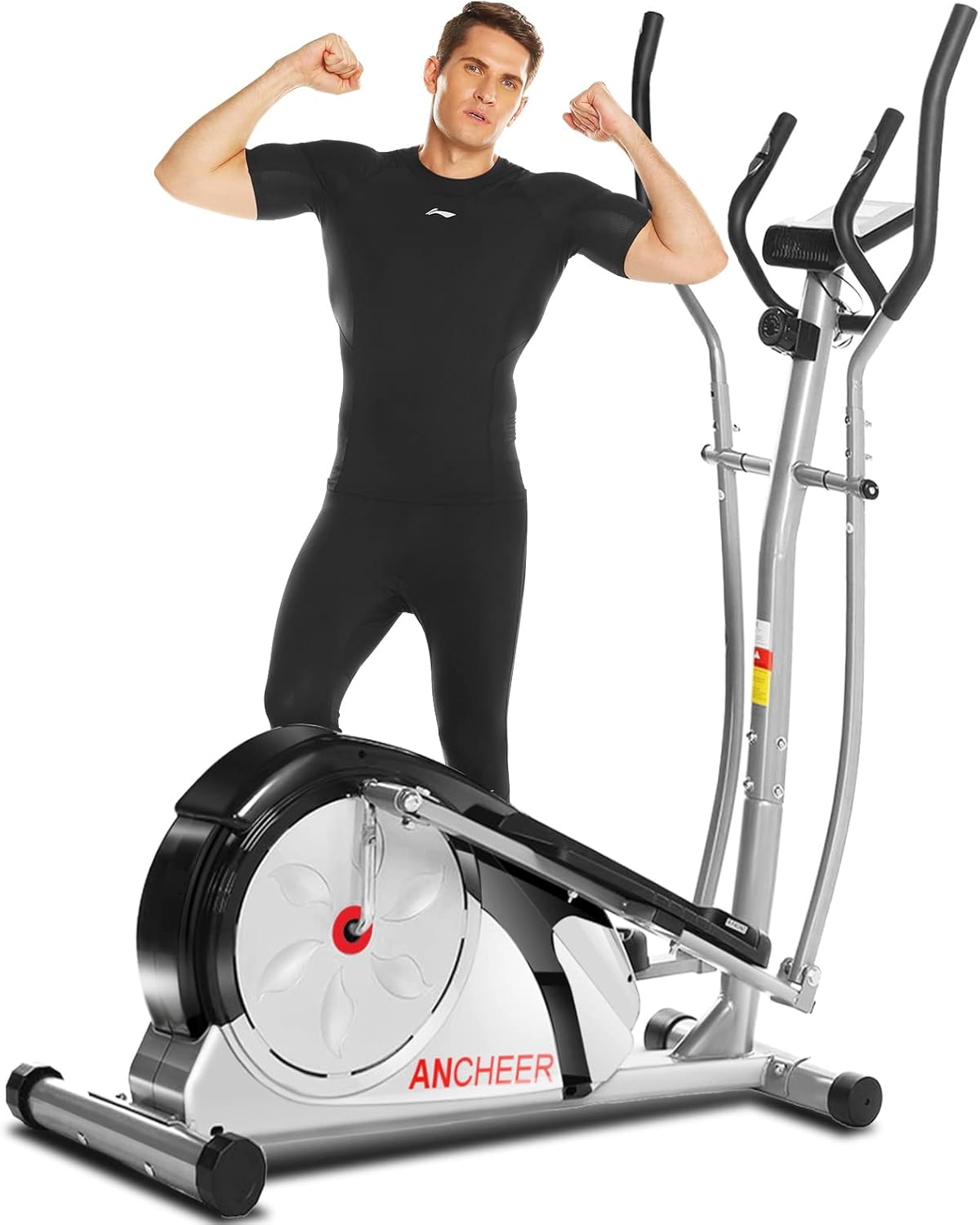 Elliptical Machine with Magnetic Resistance and LCD Monitor M579893
