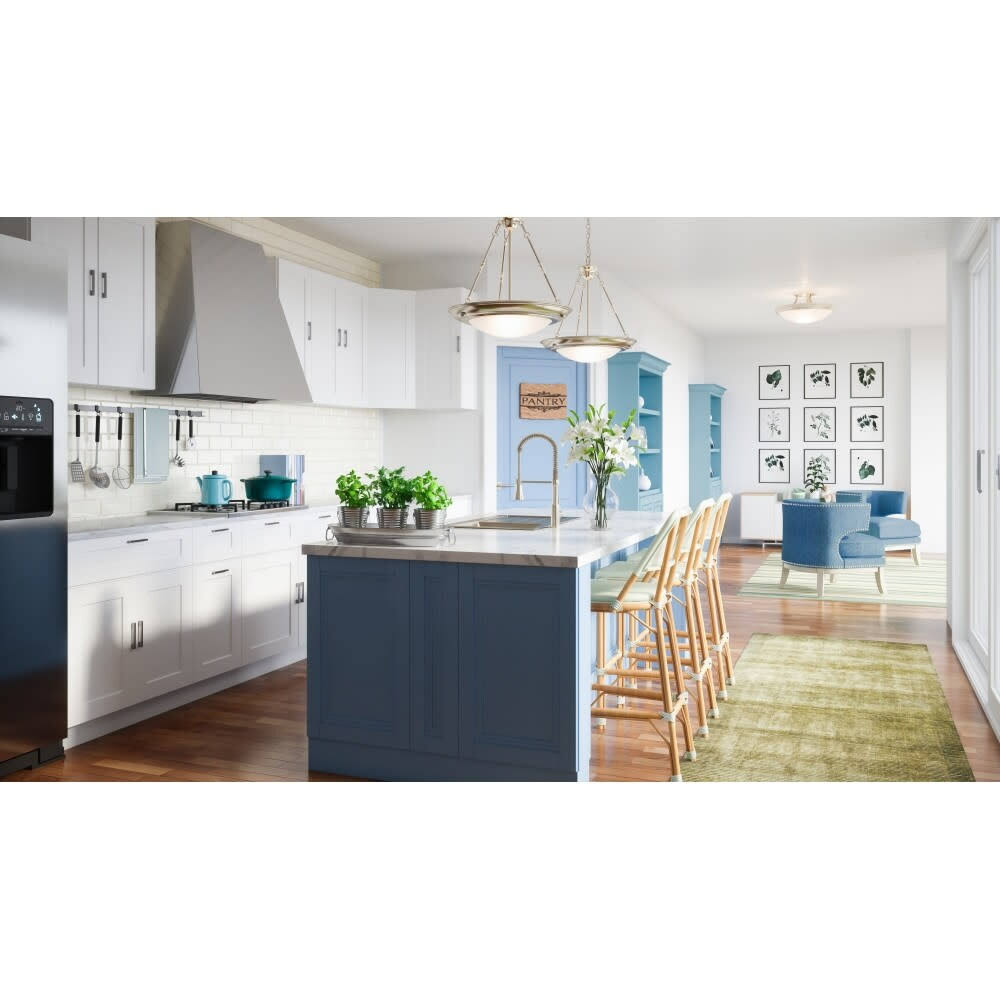 White Single Door Kitchen Cabinet Q586