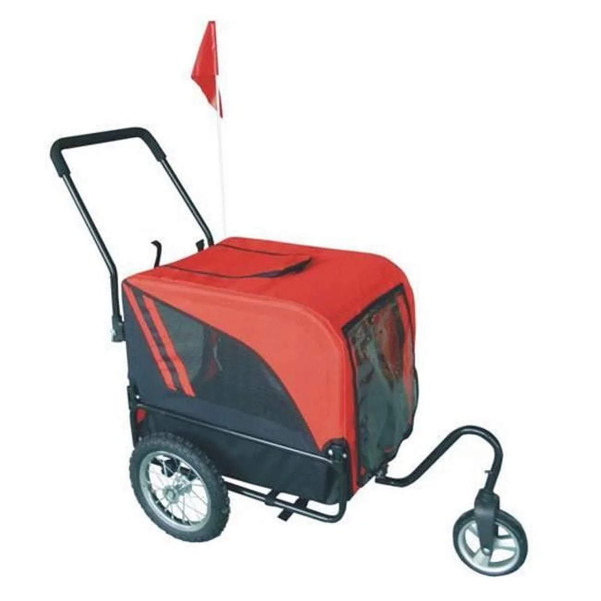 2-In-1 Dog Bicycle Trailer & Jogging Stroller with Swivel Wheels, Blue V723355