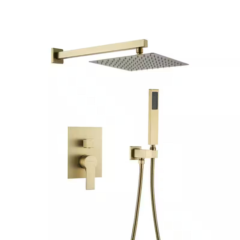 10 in. Wall Mount Dual Shower Heads with 2.5 GPM Y7899