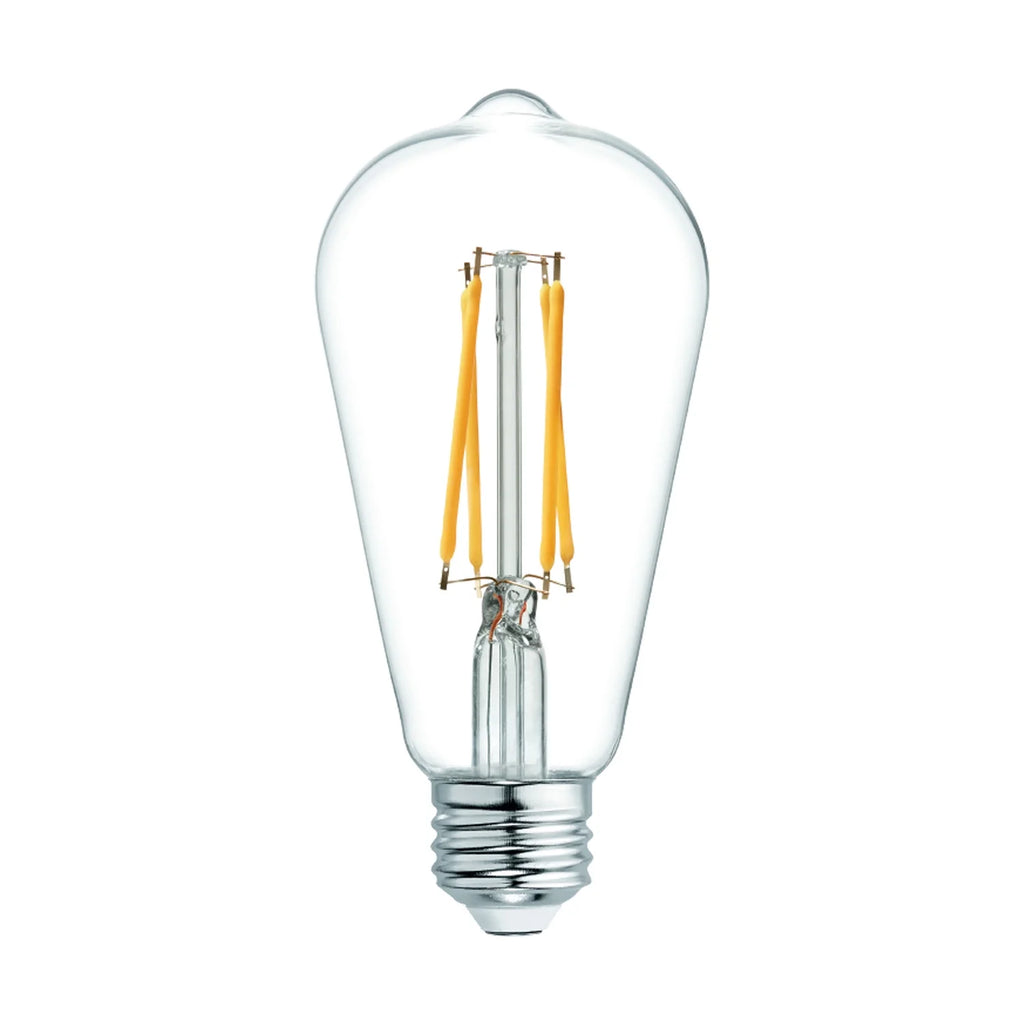 Vintage Style LED Edison Light Bulbs, Clear Glass, 2pk B9285