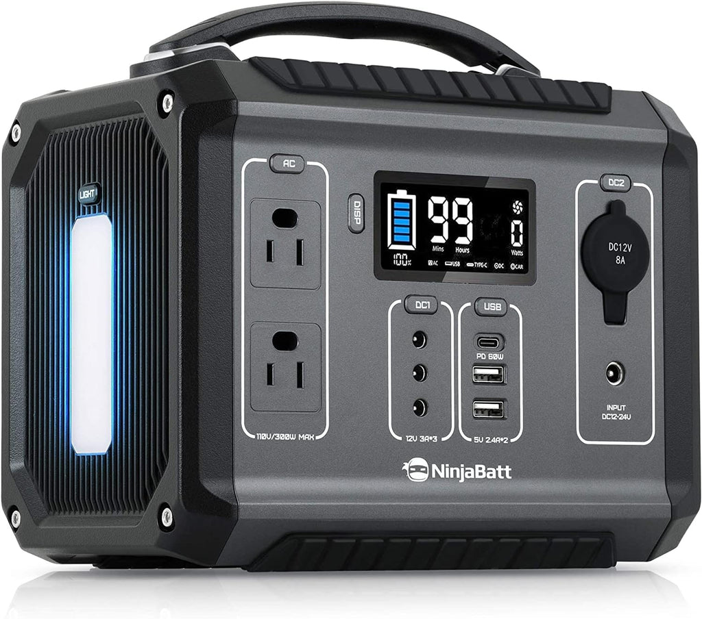 280Wh Portable Power Station with 110V/300W AC Outlets G35970