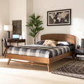Walnut Brown Full Platform Bed D1588