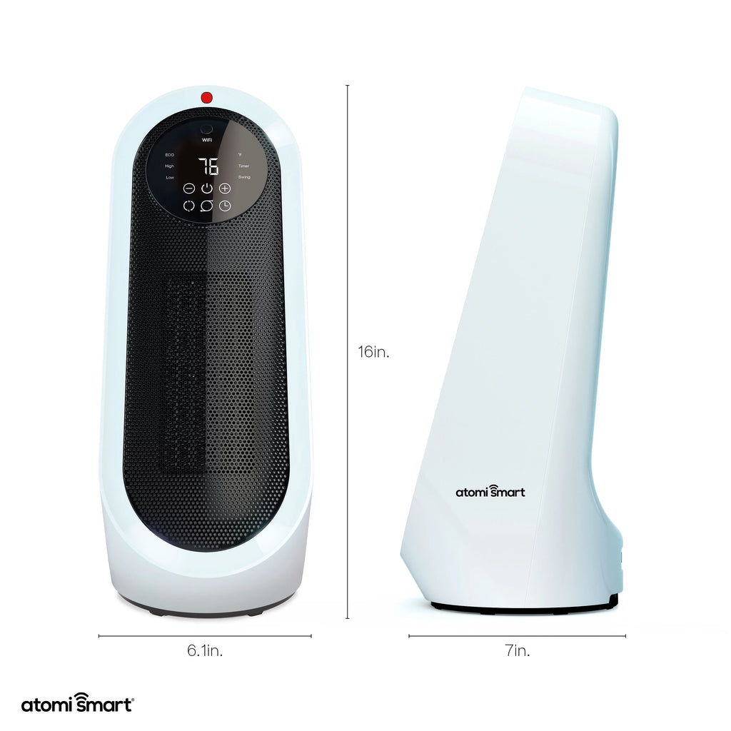 1500W Oscillating Ceramic Tabletop Space Heater O3603